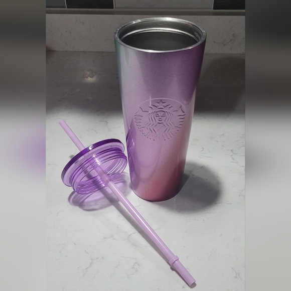 🔥2For$20 Starbucks Purple & Magenta Berry Glitter Ombre Tumbler HOLIDAY 2021 - Picture 2 of 6